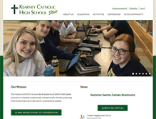 Tablet Screenshot of kearneycatholic.org